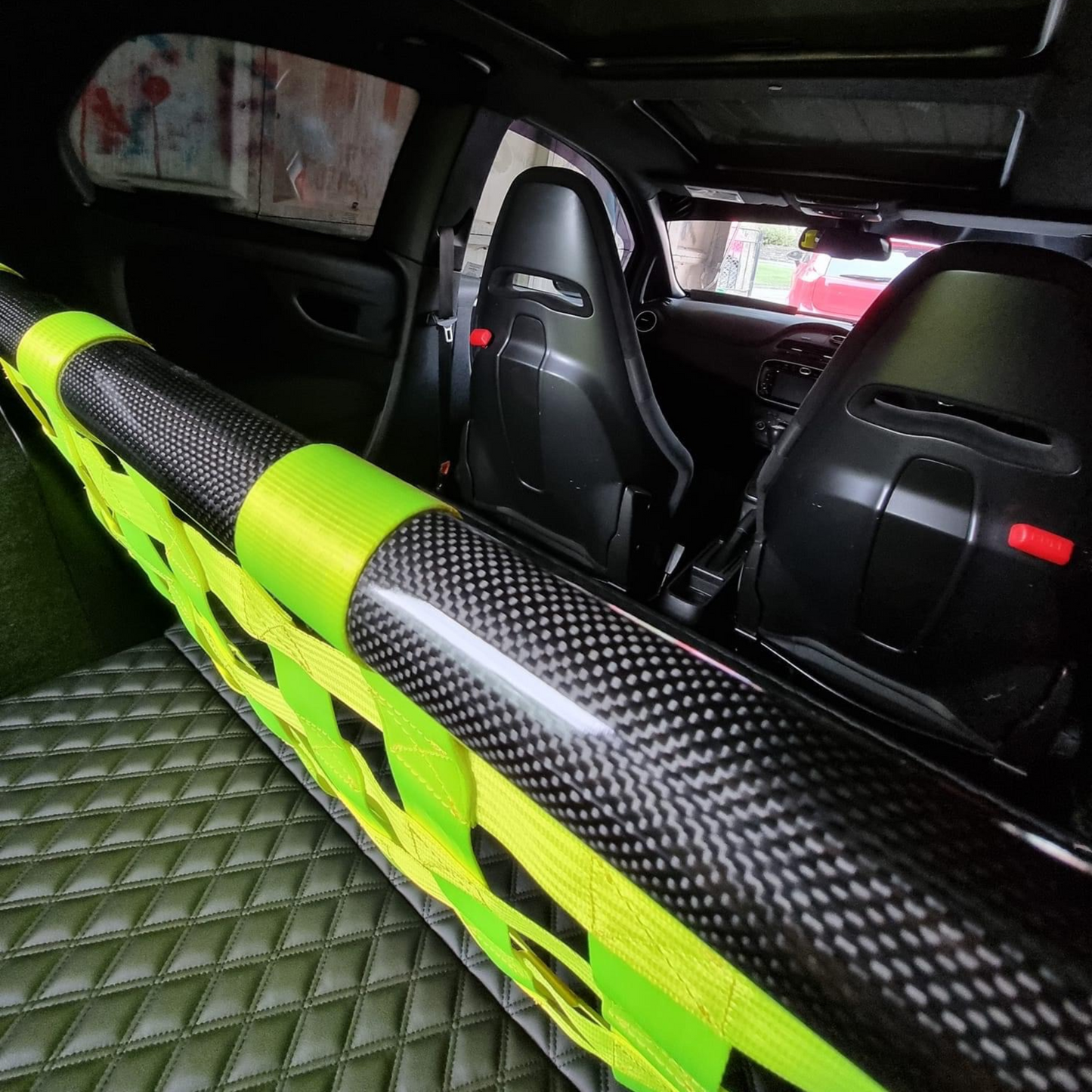 Abarth Punto EVO Strut bar and Cargo net