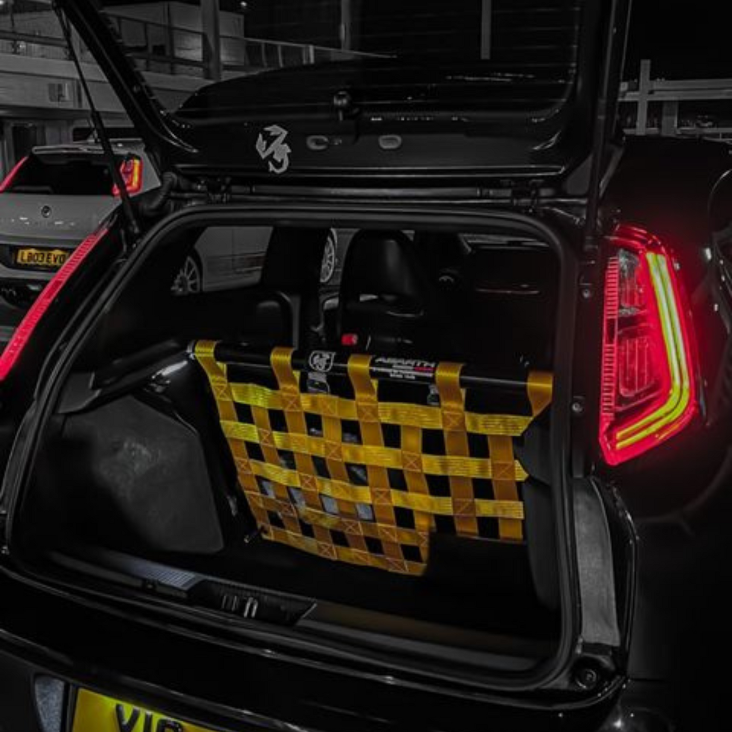 Abarth Punto EVO Strut bar and Cargo net