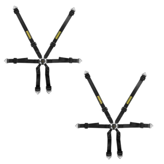 2 Schroth Clubman 2×2 6 Point Harness Belts