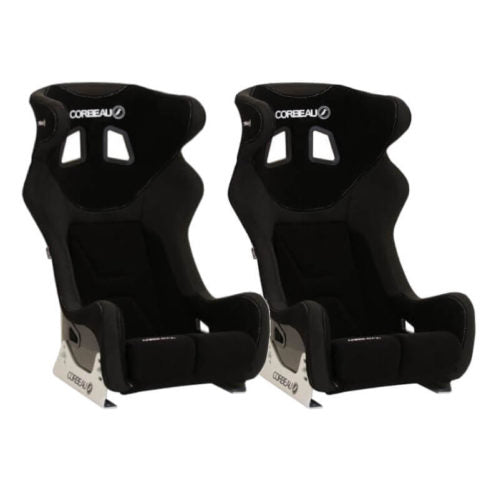 2 Black Corbeau Revenge X System 1 FIA Motorsport Bucket Seats