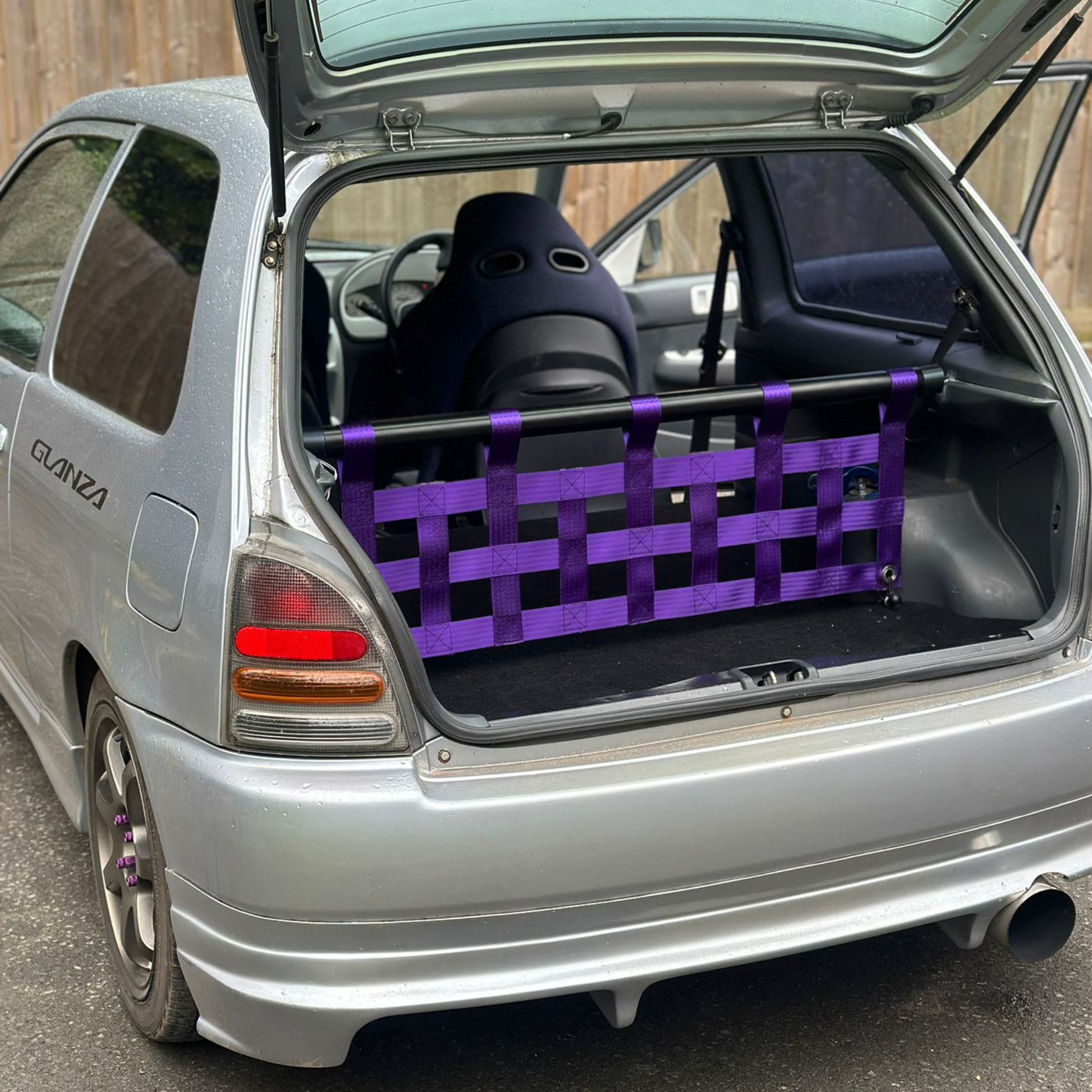 Toyota Starlet Glanza V EP91 Strut bar and Cargo net