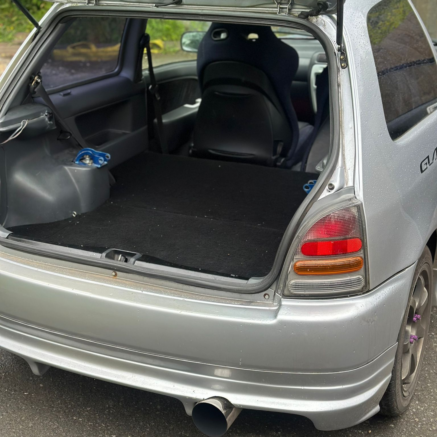 Toyota Starlet Glanza V EP91 Rear seat delete