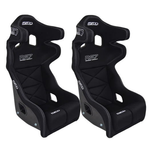 2 Mirco RS7 3D Black FIA Motorsport Seats