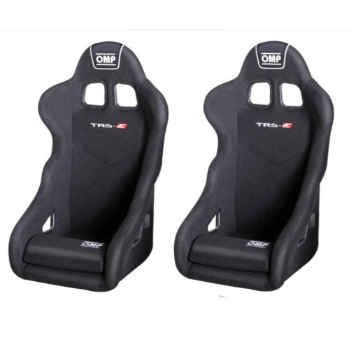 2 OMP TRS-E XL Black Velour FIA Motorsport Seats