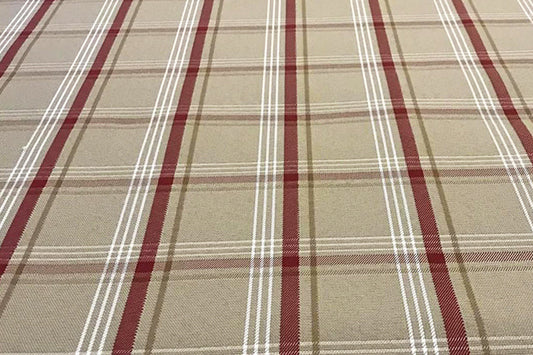 Tartan – Cream & Red