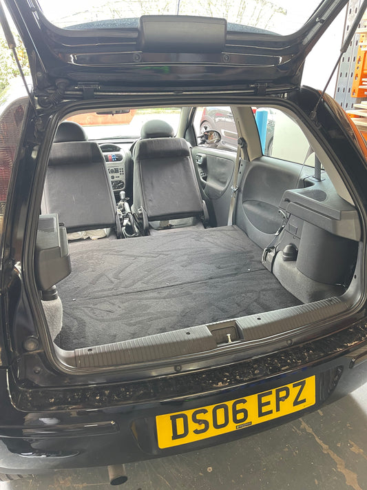 Vauxhall Corsa C Rear seat delete